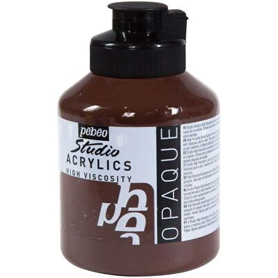 Peinture acrylique Pebeo Studio Umbra Brûlée 500ml - Peinture acrylique Peinture acrylique Pebeo Studio Umbra Brûlée 500ml - Peinture acrylique