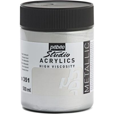 Pébéo Studio Acrylfarben - Silber - 500ml Pébéo Studio Acrylfarben - Silber - 500ml