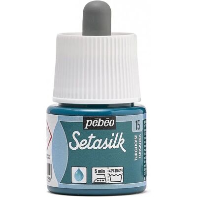 Farba do jedwabiu Pebeo Setasilk 45ml Turkusowa - Farba na jedwab Farba do jedwabiu Pebeo Setasilk 45ml Turkusowa - Farba na jedwab