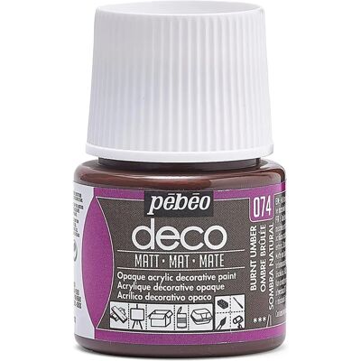 Farba akrylowa Pebeo Deco Art Burnt Umber 45ml Farba akrylowa Pebeo Deco Art Burnt Umber 45ml
