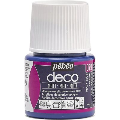 Pebeo Deco Art Navy Blue - Matte verf voor knutselen & meubels Pebeo Deco Art Navy Blue - Matte verf voor knutselen & meubels