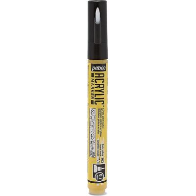 Marqueur Acrylic Pebeo - Pointe 0,7mm Jaune Foncé - Marqueur Acrylique - Publicité Marqueur Acrylic Pebeo - Pointe 0,7mm Jaune Foncé - Marqueur Acrylique - Publicité