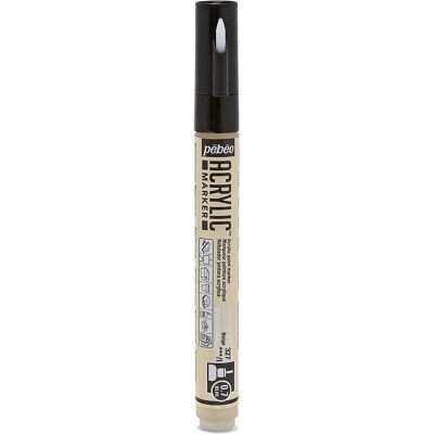 Marqueur Acrylique Pebeo - Pointe 0,7mm Beige - Marqueur Acrylique Marqueur Acrylique Pebeo - Pointe 0,7mm Beige - Marqueur Acrylique