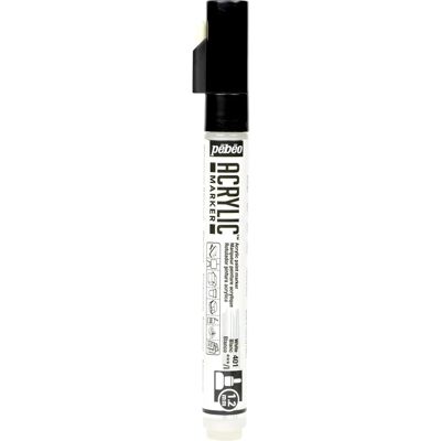 Marker Akrylowy Pebeo 1,2mm Końcówka Biała - Marker Akrylowy Marker Akrylowy Pebeo 1,2mm Końcówka Biała - Marker Akrylowy