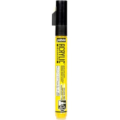 Marqueur Acryl Pebeo Jaune Foncé - Pointe 1,2mm - Marqueur acrylique Marqueur Acryl Pebeo Jaune Foncé - Pointe 1,2mm - Marqueur acrylique