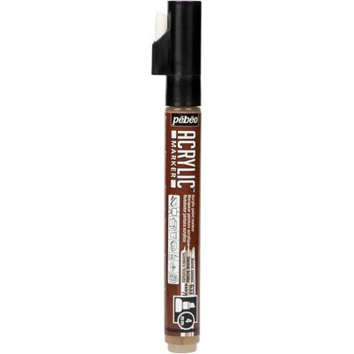 Marqueur acrylique Pebeo Sienna Brûlée - Pointe en Ciseaux 4mm - Publicité Marqueur acrylique Pebeo Sienna Brûlée - Pointe en Ciseaux 4mm - Publicité