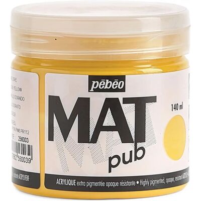 Pebeo Goldgelbe Acrylfarbe - Matt Pub, 140ml, Künstlerqualität Pebeo Goldgelbe Acrylfarbe - Matt Pub, 140ml, Künstlerqualität