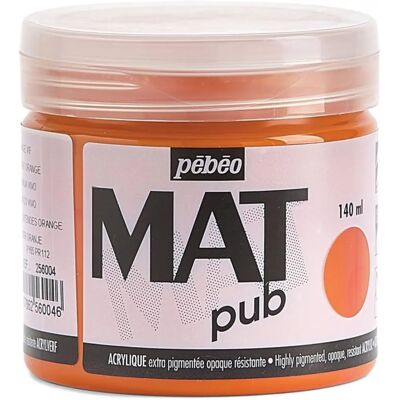 Peinture Acrylique Orange Brillant Pebeo - Art & Artisanat - Publicité Peinture Acrylique Orange Brillant Pebeo - Art & Artisanat - Publicité