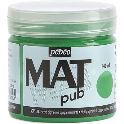Peinture Acrylique Pebeo Marque Modèle 140ml Vert Permanent - Fournitures d'Art - Publicité Peinture Acrylique Pebeo Marque Modèle 140ml Vert Permanent - Fournitures d'Art - Publicité