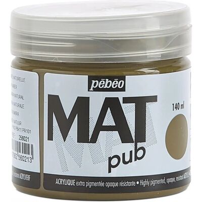 Pebeo Raw Umber Acrylic Paint 140ml - Acrylic Paint Pebeo Raw Umber Acrylic Paint 140ml - Acrylic Paint