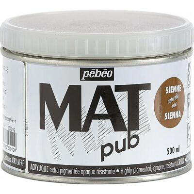 Peinture acrylique mate Siena de Pebeo - Type de Produit - Publicité Peinture acrylique mate Siena de Pebeo - Type de Produit - Publicité