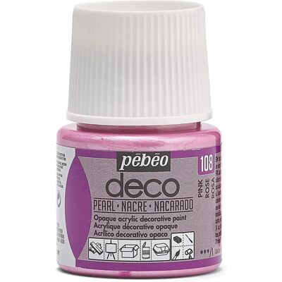 Farba akrylowa Pearl Pink - 45ml - Pebeo Deco Art Farba akrylowa Pearl Pink - 45ml - Pebeo Deco Art