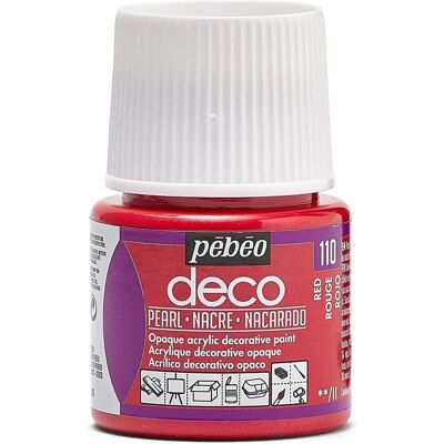 Couleurs Perle Pebeo Deco Art Rouge - Peinture Acrylique pour Meubles & Artisanat - Publicité Couleurs Perle Pebeo Deco Art Rouge - Peinture Acrylique pour Meubles & Artisanat - Publicité