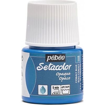 Pebeo Cobalt Blue Textile Paint - 45ml - Fabric & T-Shirt Art Pebeo Cobalt Blue Textile Paint - 45ml - Fabric & T-Shirt Art