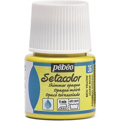 Pébéo Tinta opaca para tecidos - Amarelo rico - 45ml - Tinta para tecido Pébéo Tinta opaca para tecidos - Amarelo rico - 45ml - Tinta para tecido