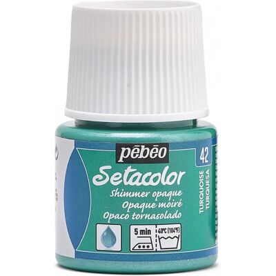 Pebeo Türkis Stofffarbe - Metalleffekt - 45ml Pebeo Türkis Stofffarbe - Metalleffekt - 45ml