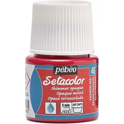 Pebeo Passion Red Stofffarbe Set - Wasserbasierte, Irisierende, 45ml Pebeo Passion Red Stofffarbe Set - Wasserbasierte, Irisierende, 45ml