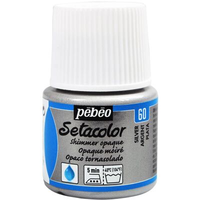 Pébéo Marken Setacolor Silber Stofffarbe - 45 ml - Textilfarbe Pébéo Marken Setacolor Silber Stofffarbe - 45 ml - Textilfarbe
