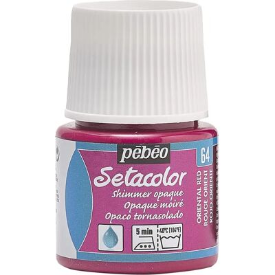 Peinture textile opaque à effet irisé - 45ml Rouge Oriental - Publicité Peinture textile opaque à effet irisé - 45ml Rouge Oriental - Publicité