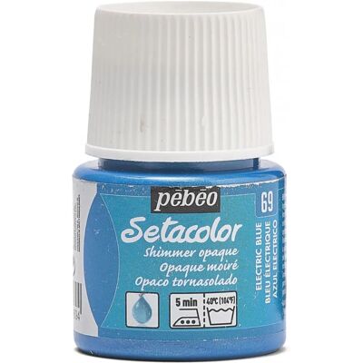 Pébéo Elektrisches Blau Textilfarbe Set - Metallischer Effekt - 45ml Pébéo Elektrisches Blau Textilfarbe Set - Metallischer Effekt - 45ml