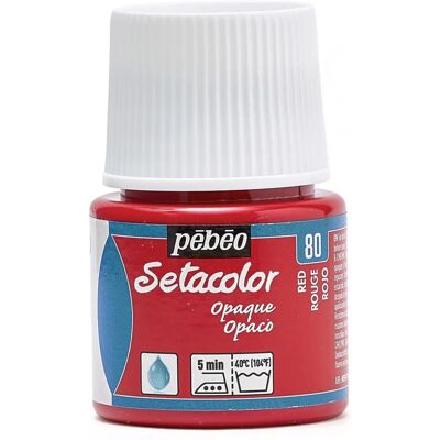 Farba do tkanin Setacolor Opaque - Czerwony - 45 ml Farba do tkanin Setacolor Opaque - Czerwony - 45 ml