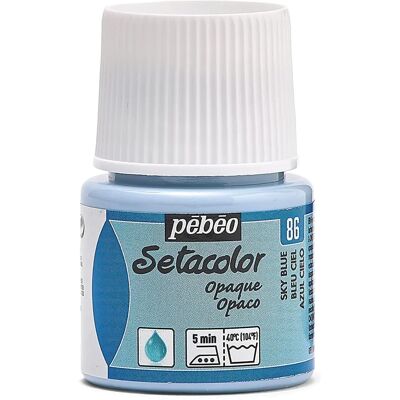 Pébéo Tecido Opaque Tinta - Azul céu - 45 ml - Tinta para tecido Pébéo Tecido Opaque Tinta - Azul céu - 45 ml - Tinta para tecido