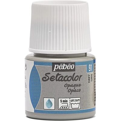 Pébéo Grey Textile Paint - Fabric - 45 ml - Opaque Pébéo Grey Textile Paint - Fabric - 45 ml - Opaque