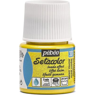 Pébéo Peinture Textile Jaune Clair - Effet Suède - 45 ml - Publicité Pébéo Peinture Textile Jaune Clair - Effet Suède - 45 ml - Publicité
