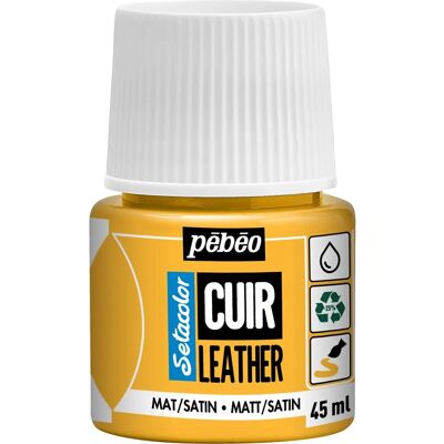 Pebeo Sunflower Yellow Leather Paint - Leather Paint Pebeo Sunflower Yellow Leather Paint - Leather Paint