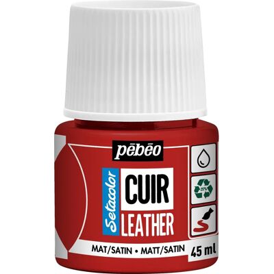 Pebeo Setacolor Lederfarbe - Intensivrot - Leder, 45ml Pebeo Setacolor Lederfarbe - Intensivrot - Leder, 45ml