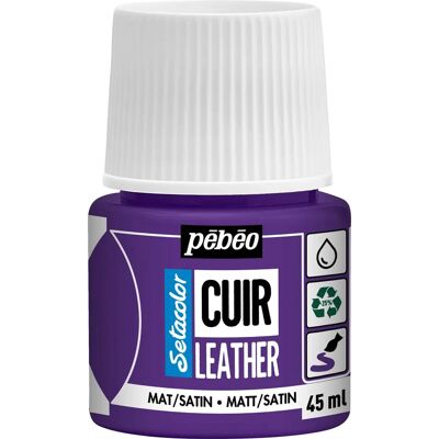 Pebeo Leather Paint - Aubergine Violet - Leather Paint Pebeo Leather Paint - Aubergine Violet - Leather Paint