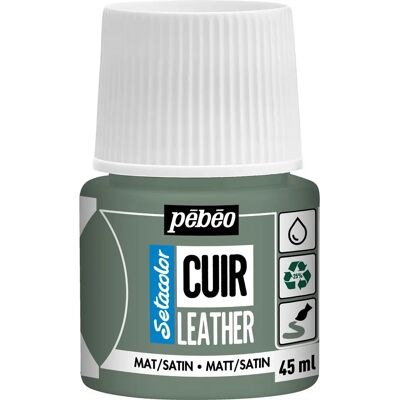 Pebeo Setacolor Leather Paint - Matcha Green - Leather Paint Pebeo Setacolor Leather Paint - Matcha Green - Leather Paint