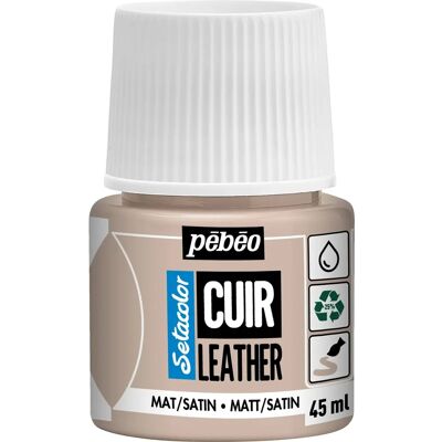 Pebeo Setacolor Leather Paint - Taupe - Leather Paint Pebeo Setacolor Leather Paint - Taupe - Leather Paint
