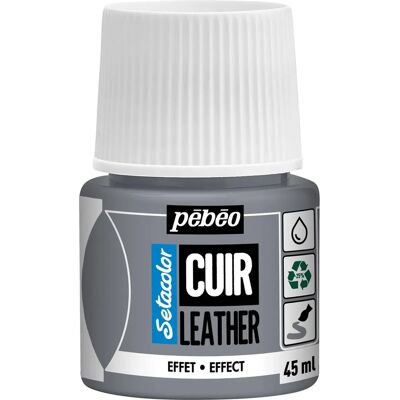 Pebeo Leather Paint Metal Silver - Leather Paint Pebeo Leather Paint Metal Silver - Leather Paint