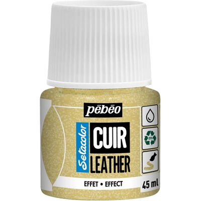 Peinture cuir Setacolor Pebeo - Or brillant - Publicité Peinture cuir Setacolor Pebeo - Or brillant - Publicité