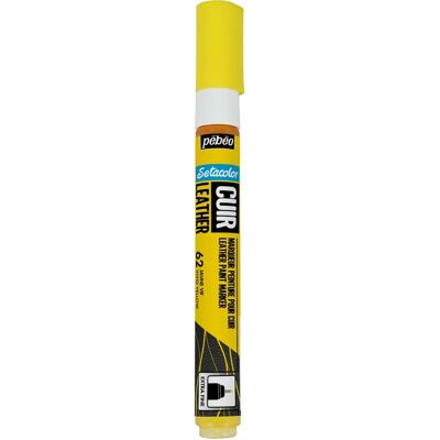 Marqueurs de Peinture pour Cuir Pebeo Setacolor - Jaune Vif Marqueurs de Peinture pour Cuir Pebeo Setacolor - Jaune Vif
