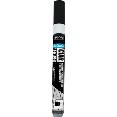 Marqueurs de Peinture pour Cuir Pebeo Setacolor 68 Noir Extrême - Marqueurs pour cuir - Publicité Marqueurs de Peinture pour Cuir Pebeo Setacolor 68 Noir Extrême - Marqueurs pour cuir - Publicité