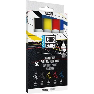 Pebeo Setacolor Leder-Marker Grundset - Leder Marker Pebeo Setacolor Leder-Marker Grundset - Leder Marker