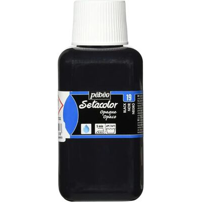 Farba do Tkanin Pebeo Czarna - Setacolor Opak - 250 ml Farba do Tkanin Pebeo Czarna - Setacolor Opak - 250 ml