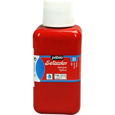 Pébéo Niezróżnicowana farba do tkanin - Czerwony - 250 ml - Farba na tkaniny Pébéo Niezróżnicowana farba do tkanin - Czerwony - 250 ml - Farba na tkaniny