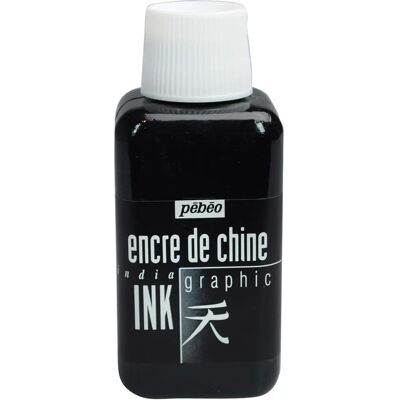 Inchiostro Pébéo - 250 ml Nero - Inchiostro indiano Inchiostro Pébéo - 250 ml Nero - Inchiostro indiano