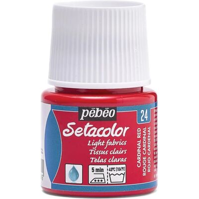 Pebeo Setacolor Licht Stoffe - Kardinal Rot - Stofffarbe Pebeo Setacolor Licht Stoffe - Kardinal Rot - Stofffarbe