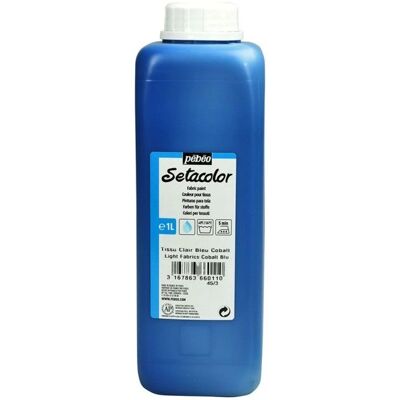 Pebeo - Setacolor - Kobaltblau - 1000 ml - Stofffarbe Pebeo - Setacolor - Kobaltblau - 1000 ml - Stofffarbe