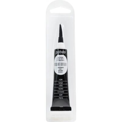 Pebeo Outliner Relief Noir 20ml - Publicité Pebeo Outliner Relief Noir 20ml - Publicité
