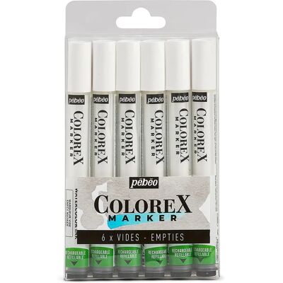 Zestaw 6 markerów akwarelowych Colorex od Pebeo Zestaw 6 markerów akwarelowych Colorex od Pebeo