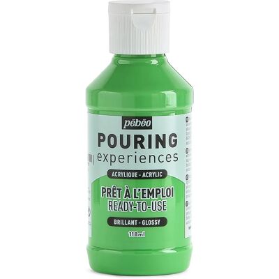 Pebeo Hellgrüne Acrylfarbe - Pouring Experiences 118ml Pebeo Hellgrüne Acrylfarbe - Pouring Experiences 118ml