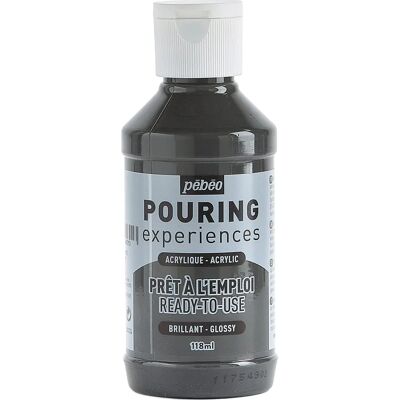 Szara farba akrylowa do pouring - 118ml Szara farba akrylowa do pouring - 118ml