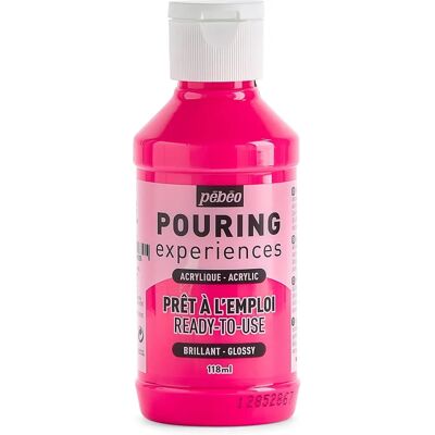 Pébéo Pink Fluo akrylowa farba do wylewania - 118ml - Farba do pouring Pébéo Pink Fluo akrylowa farba do wylewania - 118ml - Farba do pouring