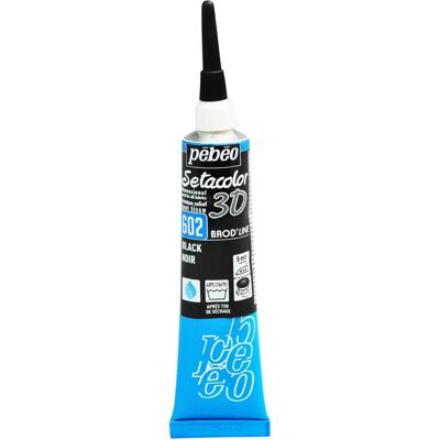 Pebeo Schwarze 3D Stofffarbe - Effekt, 20ml Pebeo Schwarze 3D Stofffarbe - Effekt, 20ml