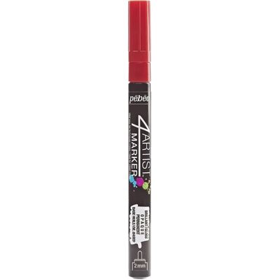 Pebeo 4Artist Ölbasierte Marker - Rot - Marker Pen - Öl-basiert, Permanent, Glänzend - 2MM Pebeo 4Artist Ölbasierte Marker - Rot - Marker Pen - Öl-basiert, Permanent, Glänzend - 2MM